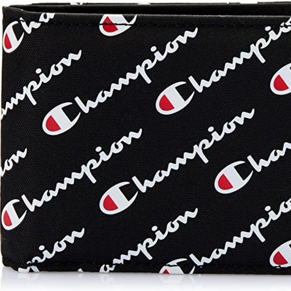 Men's Champion Wallet- Black and Red print